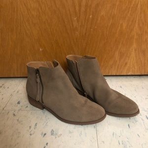 Tan Society booties from Nordstrom